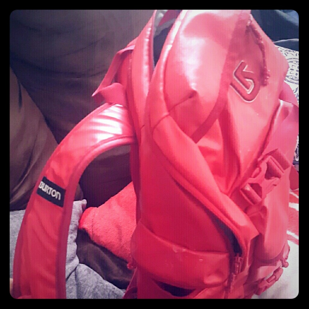 Burton Red Bookbag #badassbag
